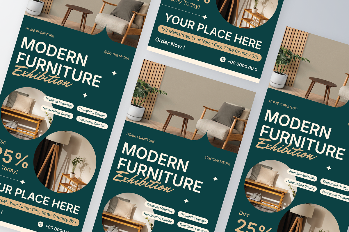 Home Interior Roll Up Banner, a Print Template by Annora Studio (Photo 5 of 6)