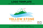 Travel & Mountain Logo Template, a Branding & Logo Template by MG Graphics (Thumbnail 1 of 7)