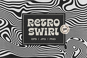 Retro Swirl Vector Patterns, a Pattern Graphic by Bitstate Design (Thumbnail 1 of 5)