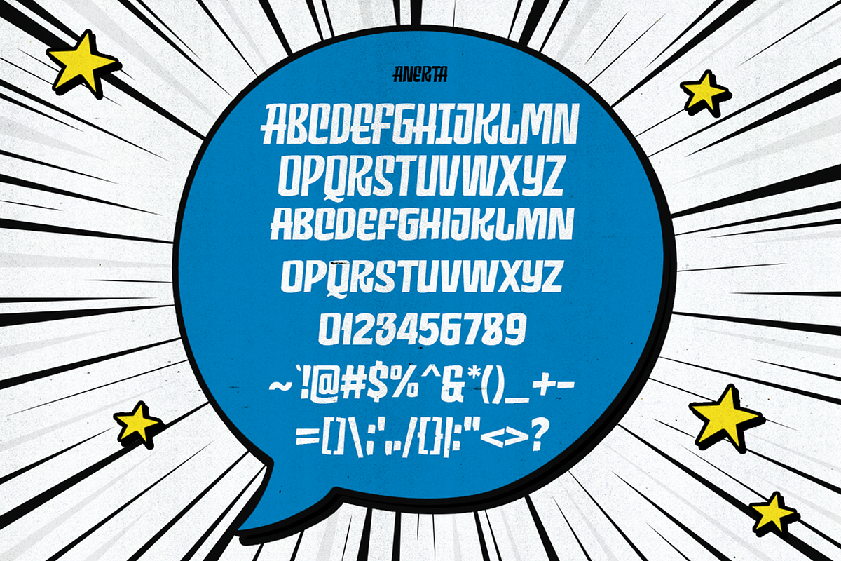 Anerta - Retro Comical Fonts, a Font by Konstantine Studio (Photo 4 of 4)