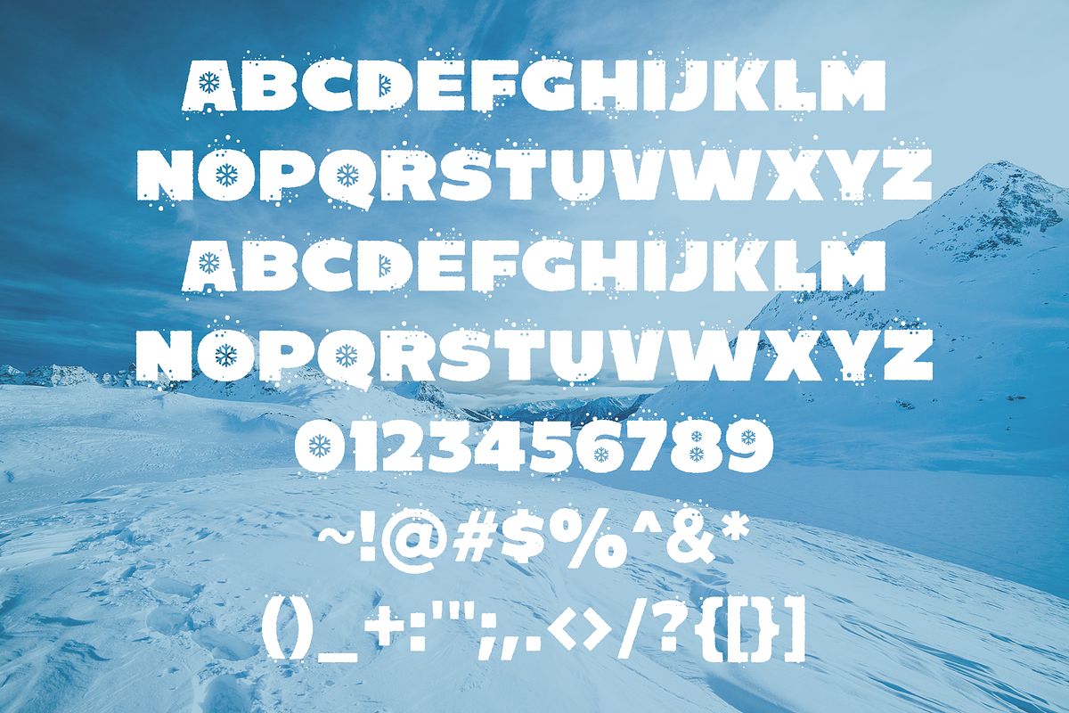 Coolest – Icy Frozen Fonts, a Sans Serif Font by Konstantine Studio (Photo 5 of 5)