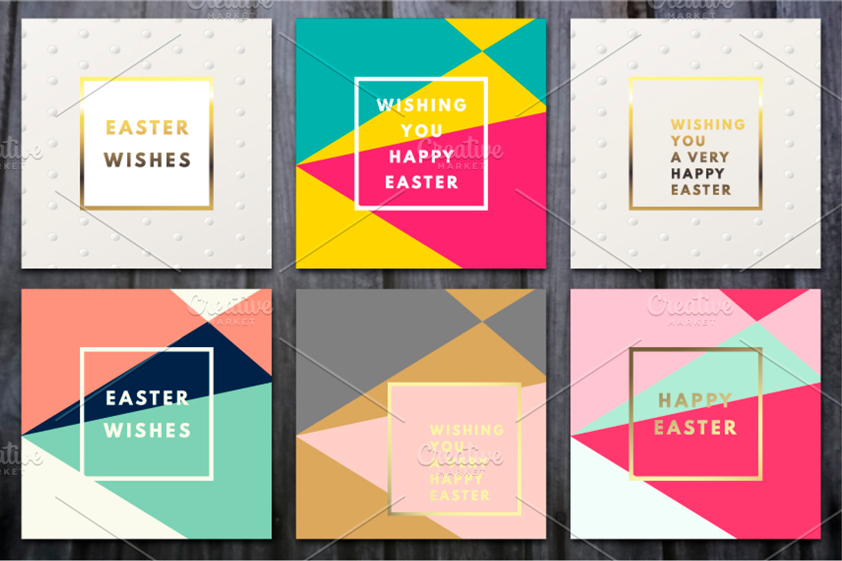 Easter Greeting Minimal Cards, an Illustration by Olha Kostiuk (Photo 3 of 5)