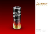 Energy Drink Mockup Template, a Packaging Mockup by iconisusmockup (Thumbnail 3 of 3)