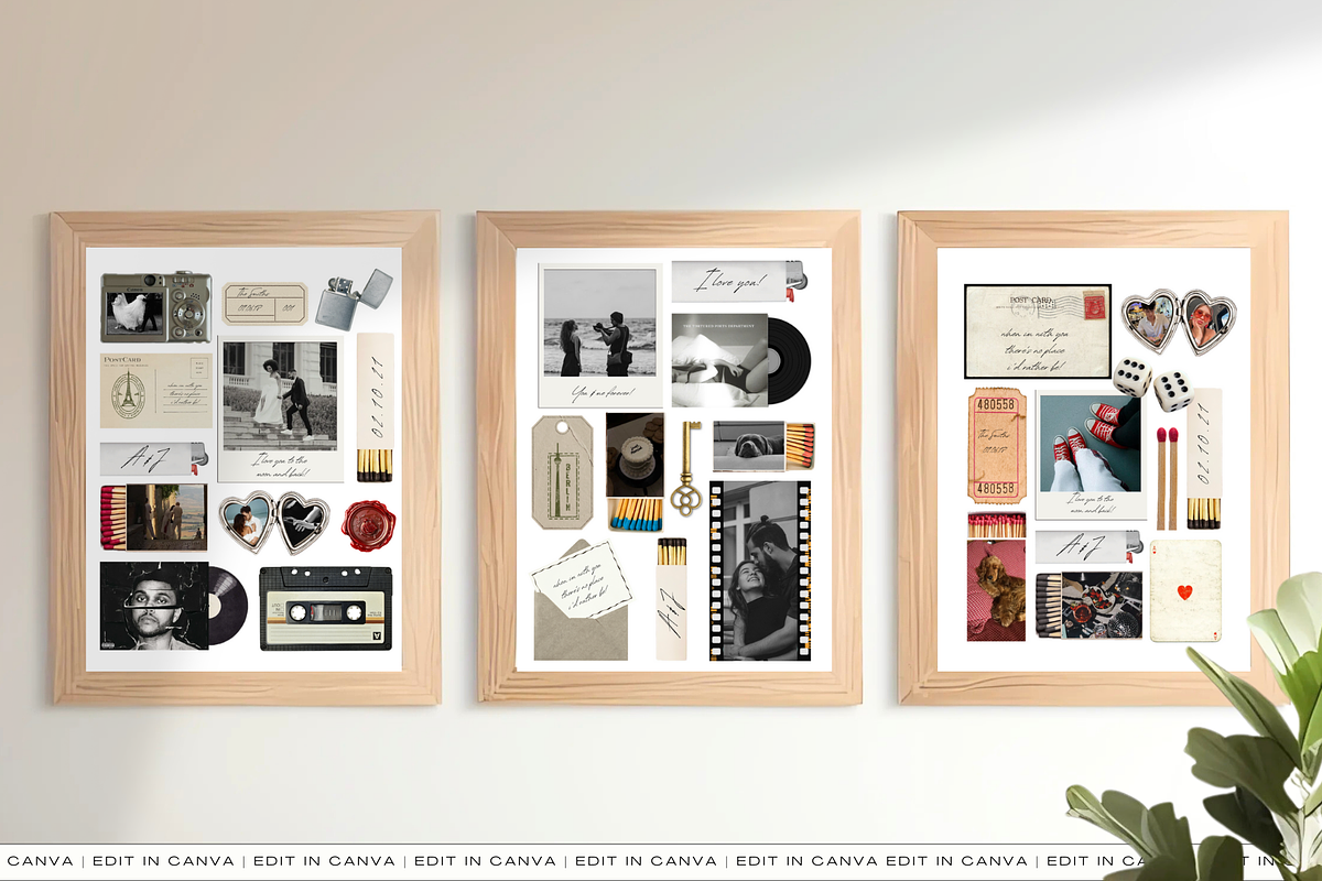 Editable Matchbook Poster Templates, a Poster Template by Matisse Studio (Photo 1 of 7)