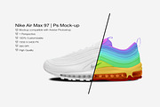 Nike Air Max 97 | Photoshop Mockup, a Product Mockup by sophiesconcepts (Thumbnail 1 of 2)