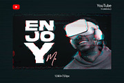 Glitch YouTube Thumbnails, a Social Media Template by Andrew Skoch Design (Thumbnail 2 of 7)