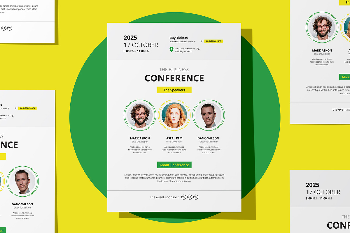 Event Flyer, a Flyer Template by WOWPro (Photo 1 of 4)