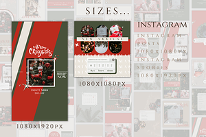 Instagram Christmas Canva Template