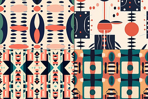 20 Seamless Boho Tribal Patterns