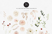 Watercolor Olive Green Flower, an Illustration by Beigetime (Thumbnail 2 of 10)