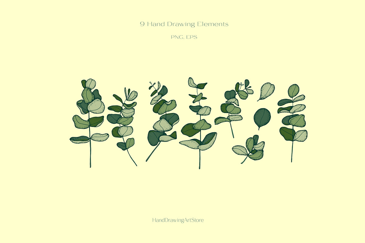 Eucalyptus, a Person Illustration by Hand drawn Boutique (Photo 4 of 8)