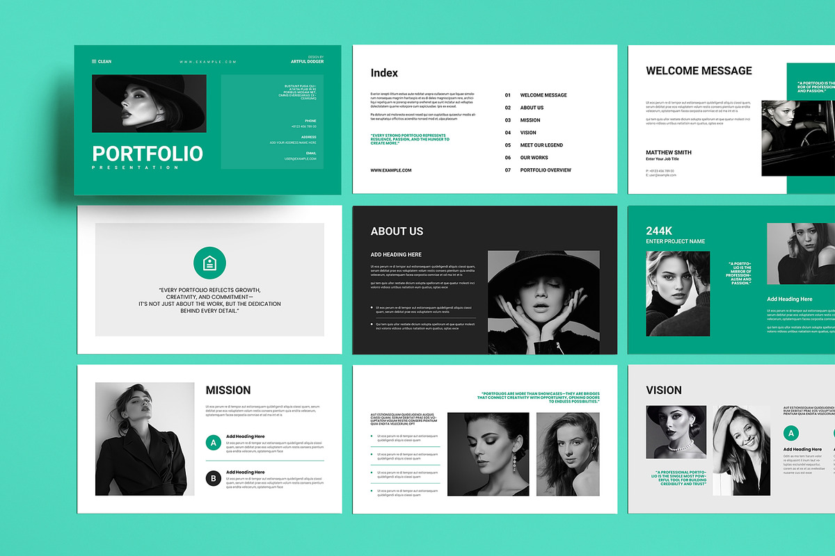 Modern Portfolio Presentation Degsin