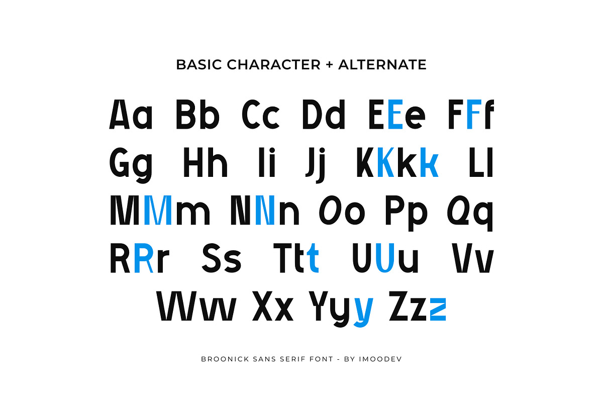 Broonick - Minimal Sans Serif, a Sans Serif Font by Imoodev (Photo 5 of 6)
