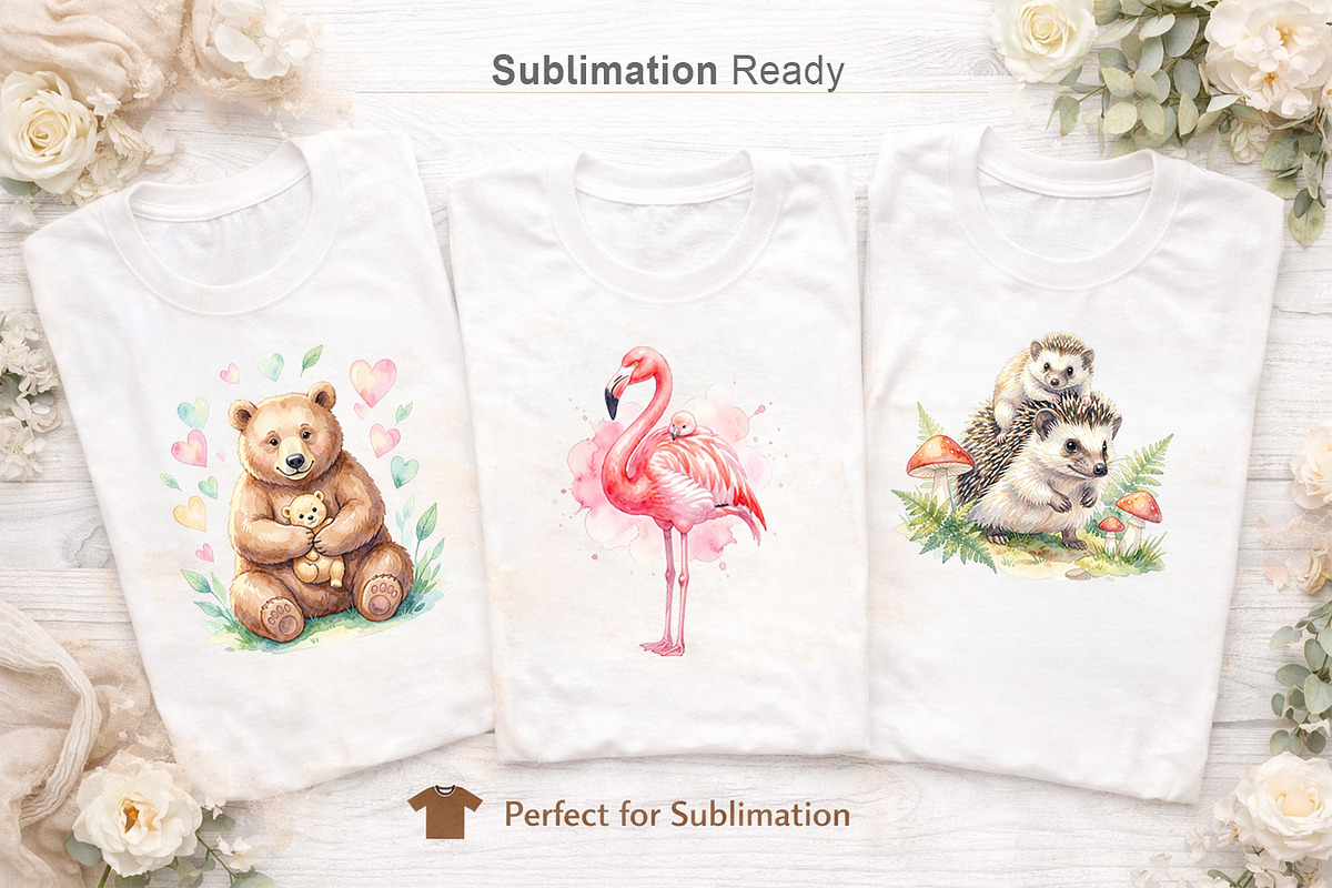 Whimsical Motherhood Watercolor PNG, an Illustration by Artnoy (Photo 7 of 8)