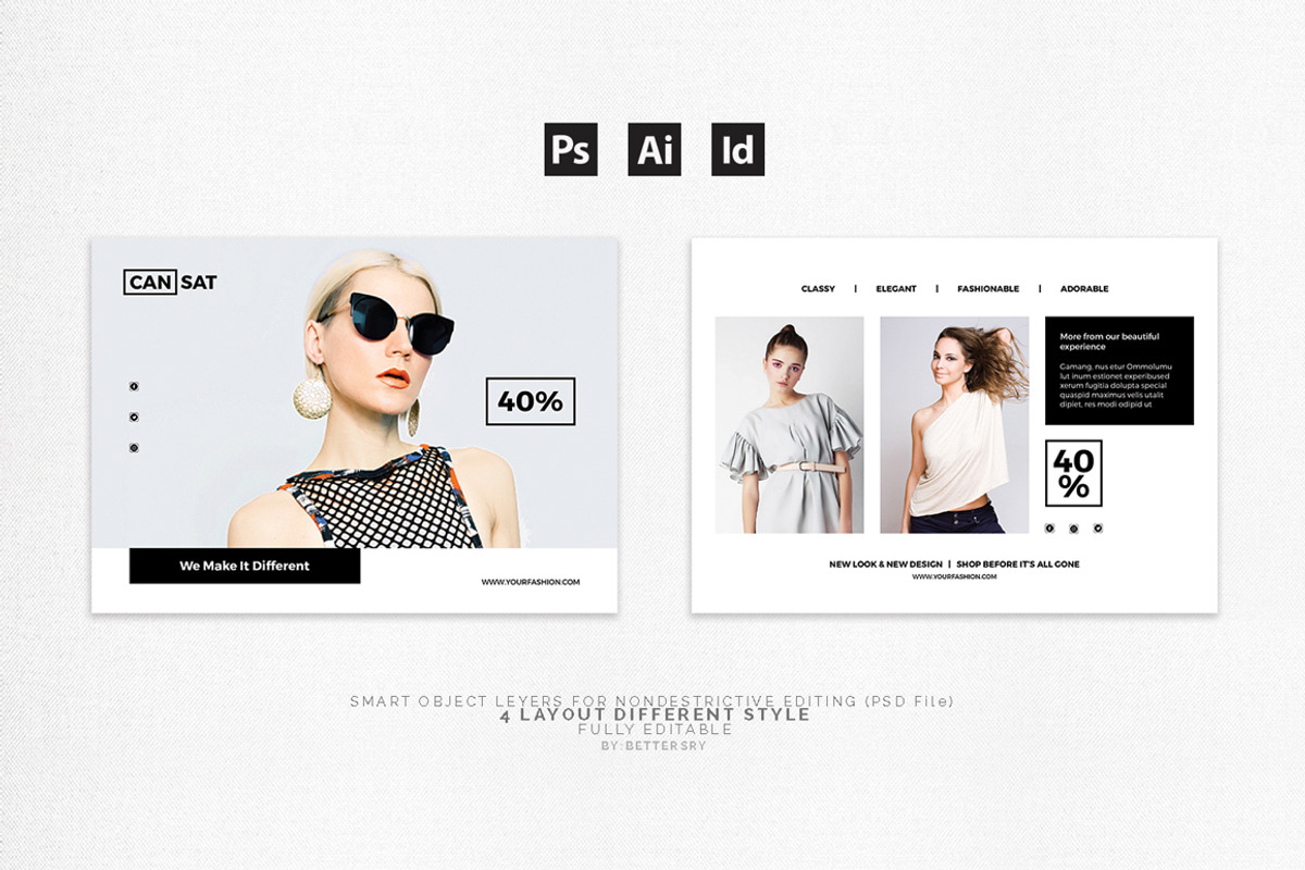 Fashion Postcard Flyer, a Card Template by BetterSry (Photo 6 of 7)