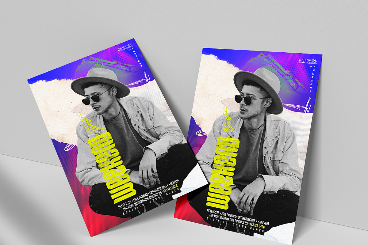 Artistic Festival & Party Flyer, a Flyer Template by Ronita Shkodra (Photo 2 of 2)