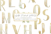 A to Z Gold Watercolor Alphabet, an Object Graphic by OM Creativ (Thumbnail 1 of 5)