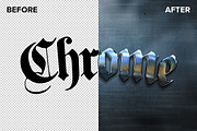 Chrome Text Styles for Photoshop, a Layer Style Add-On by Creativenauts (Thumbnail 2 of 5)