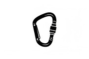 Climbing Carabiner Safety Silhouette, an Illustration by hafijul (Thumbnail 3 of 14)