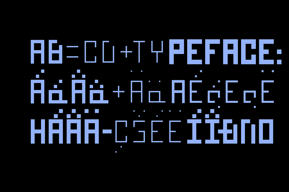 Piksel Core Font Family, a Sans Serif Font by Fontsphere (Photo 4 of 9)