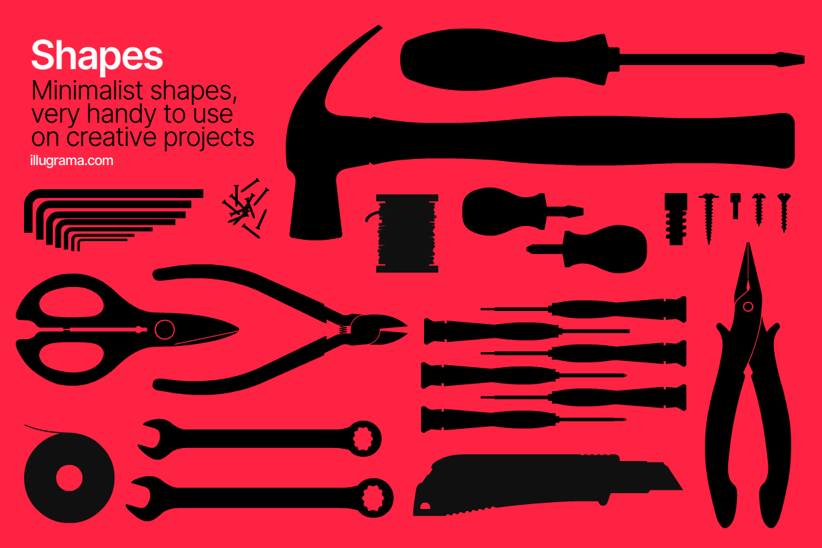 Hand Tools - Modern Graphics, an Illustration by illugrama (Photo 2 of 9)