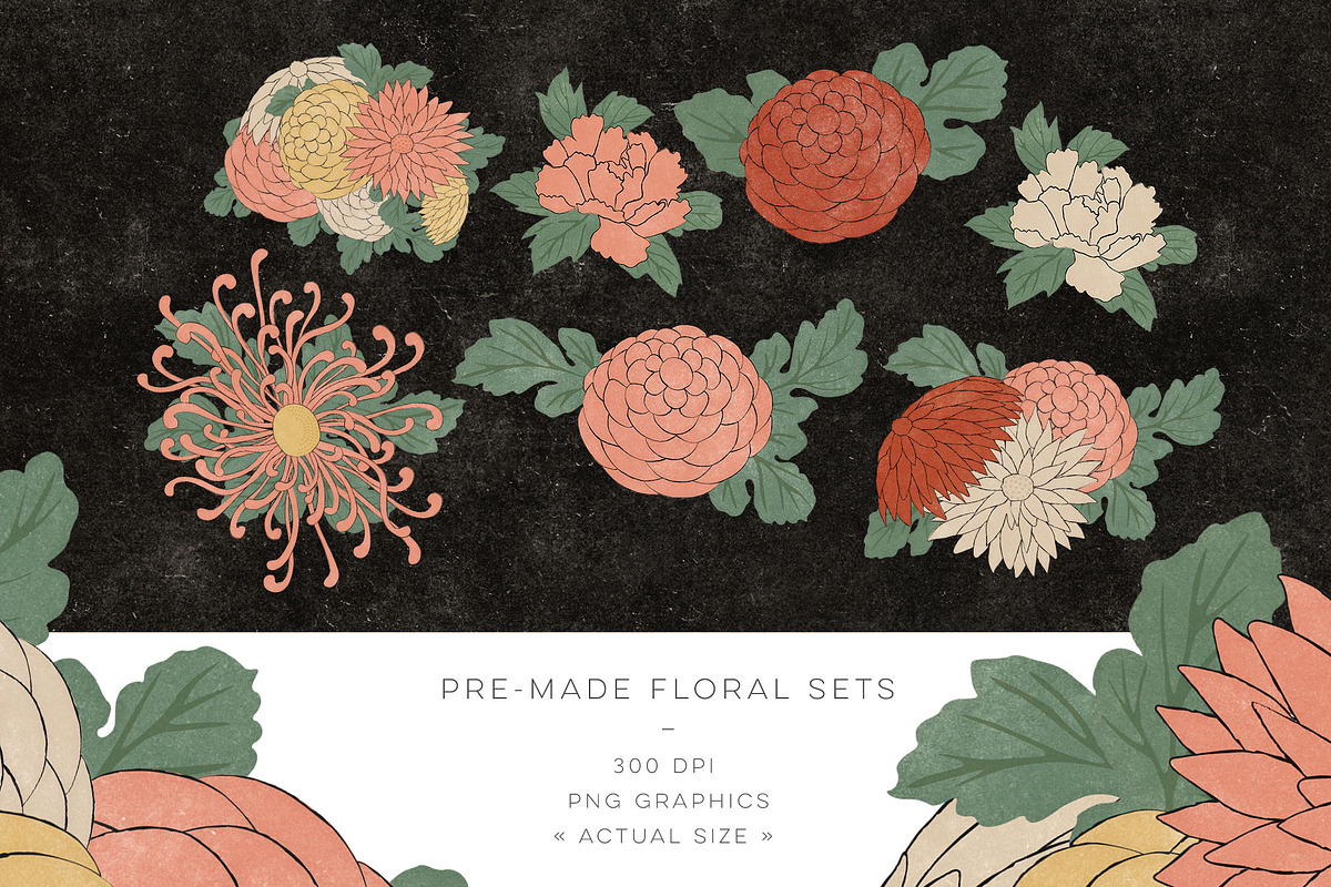 最適な価格 Object an Woodcuts, Flower Japanese Vintage Graphic Blixa by ネックレス・ペンダント
