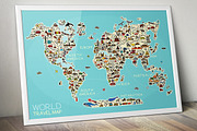 World Travel Map, an Illustration by Moloko88 (Thumbnail 2 of 11)