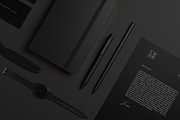 10 Minimal Black Stationary Mockups, a Print Template by S48 Mockups (Thumbnail 9 of 10)