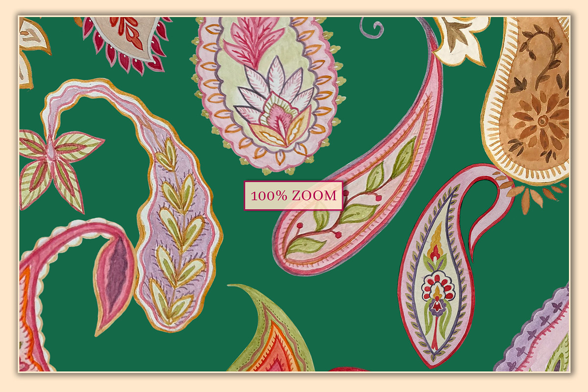 Paisley Bloom Prints & Patterns, a Pattern Graphic by GND ART STUDIO (Photo 8 of 8)