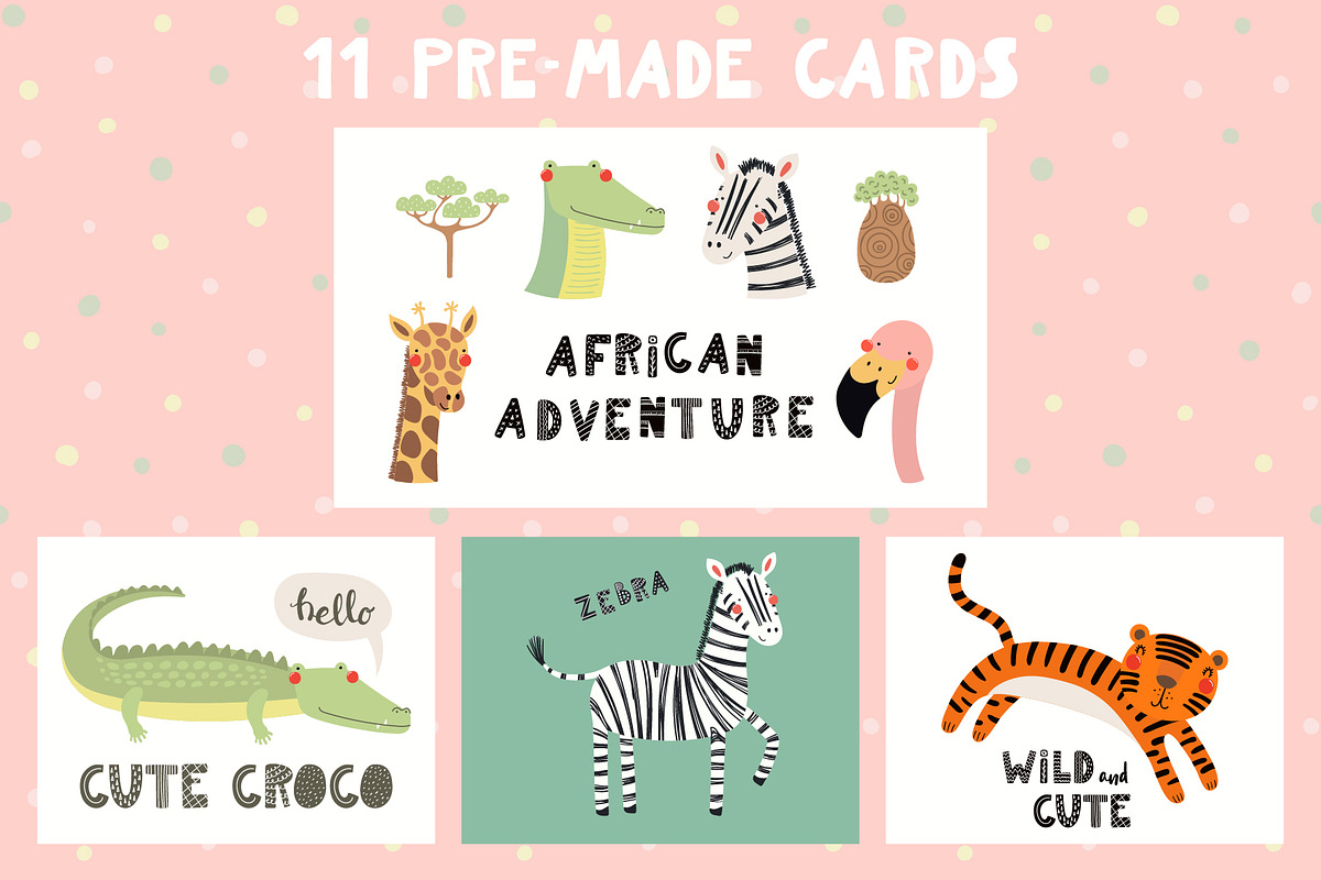 Safari Adventure Animal Graphics, an Animal Illustration by sceptical cactus (Photo 12 of 15)