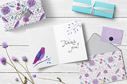 Watercolor violet collection, a Texture Illustration by katerina_korf (Thumbnail 4 of 4)