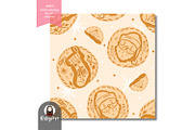 Christmas Sourdough Bread Pattern, a Pattern Graphic by KisbyArt (Thumbnail 2 of 3)