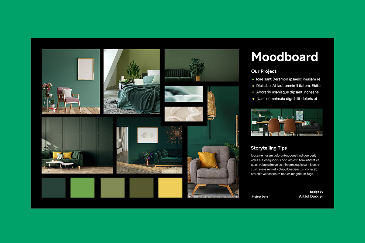 Minimalist Interior Design Moodboard, an UI Kit Template by MightyDesign (Photo 3 of 8)
