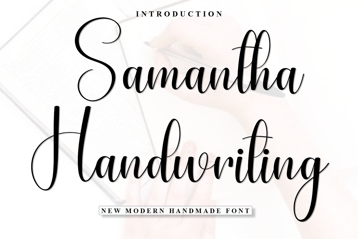 Samantha Handwriting, a Handwritten Font by InermediaSTUDIO (Photo 1 of 8)