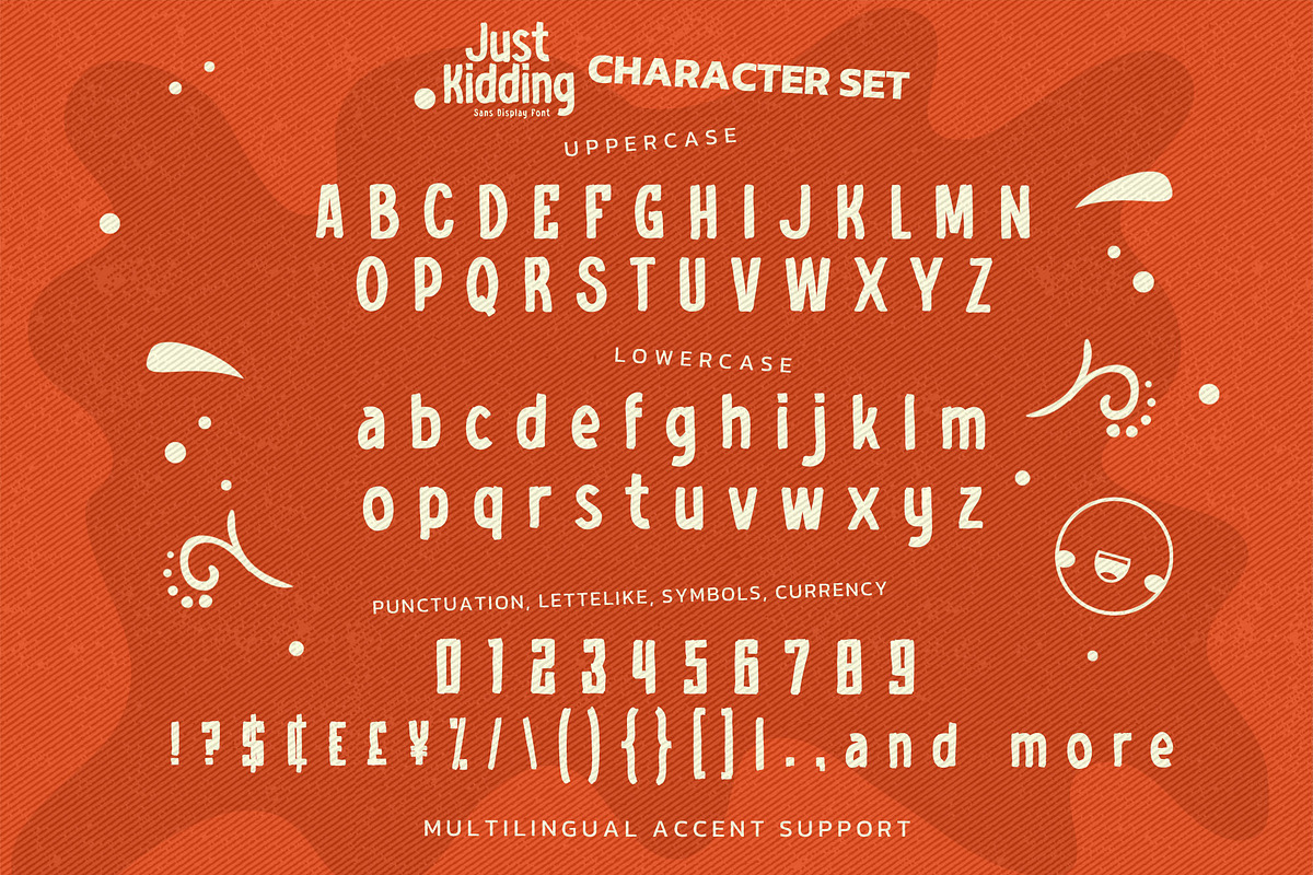 Just Kidding - Sans Display Font, a Sans Serif Font by Gassstype (Photo 8 of 8)