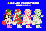 Funky Autumn: illustration & pattern, a Seasonal Illustration by marmarina (Thumbnail 4 of 12)