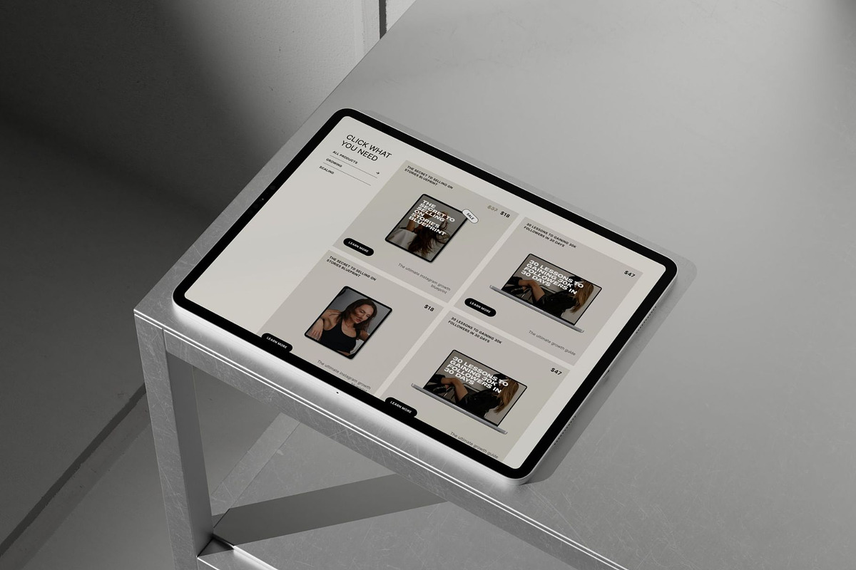 Showit Digital Shop Add-on page, a Landing Page Template by Digital&Chic (Photo 6 of 8)