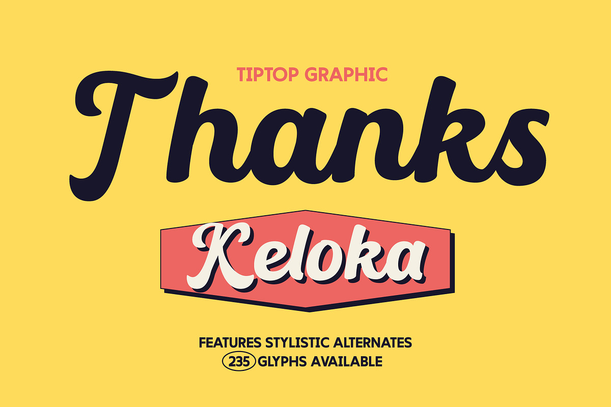 Keloka – Bold Vintage Script Font, a Script Font by Tiptop Graphic (Photo 10 of 10)