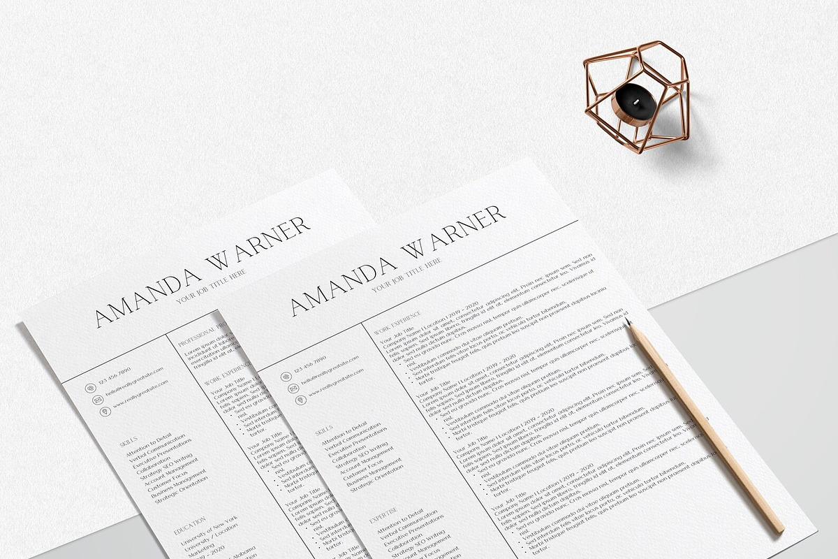 Canva Digital Resume Template, a Resume Template by LucaTheme (Photo 5 of 9)