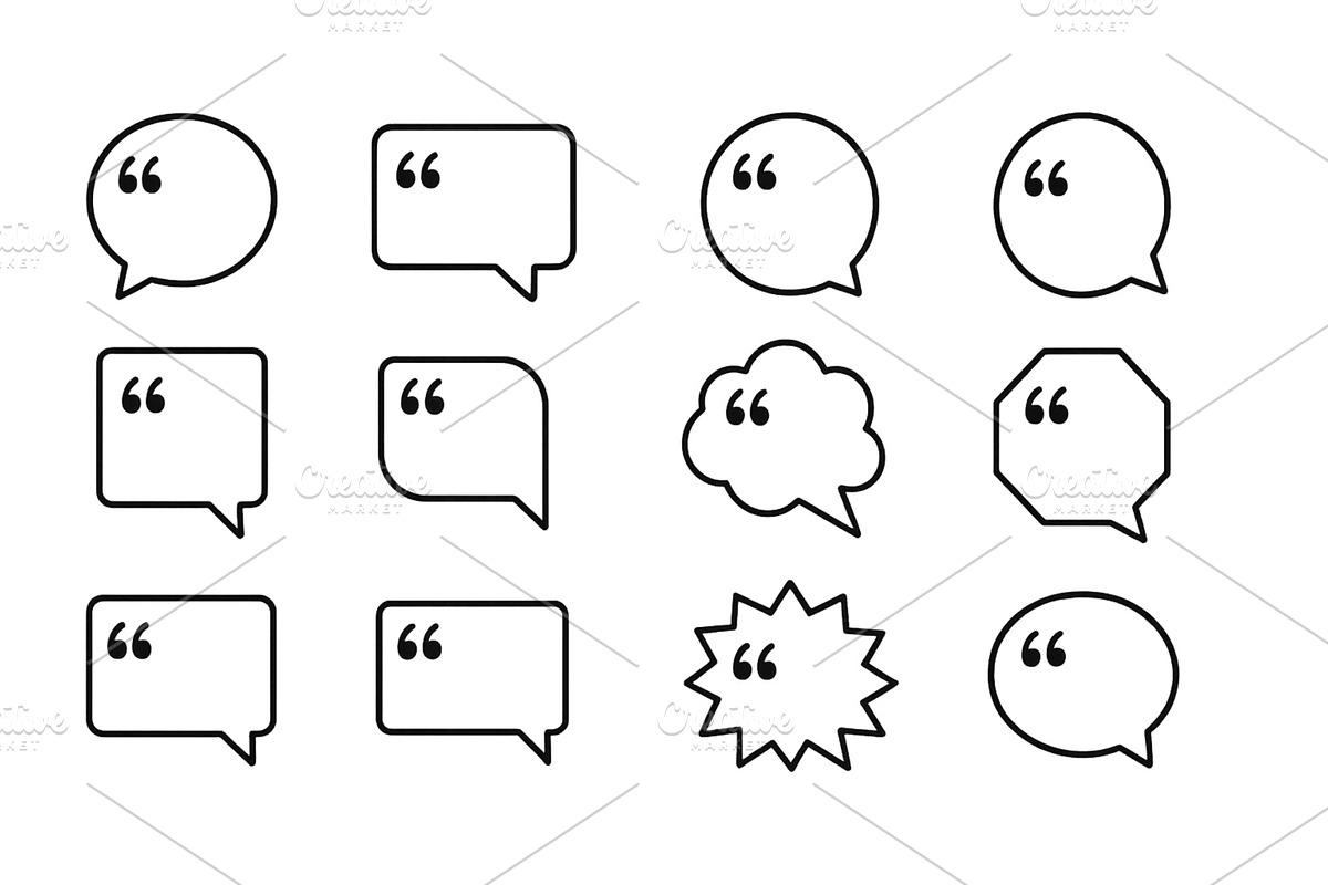 Unique and varied speech bubble, an Illustration by ZinetroN
