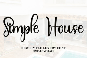 Simple House - Handwriting Font