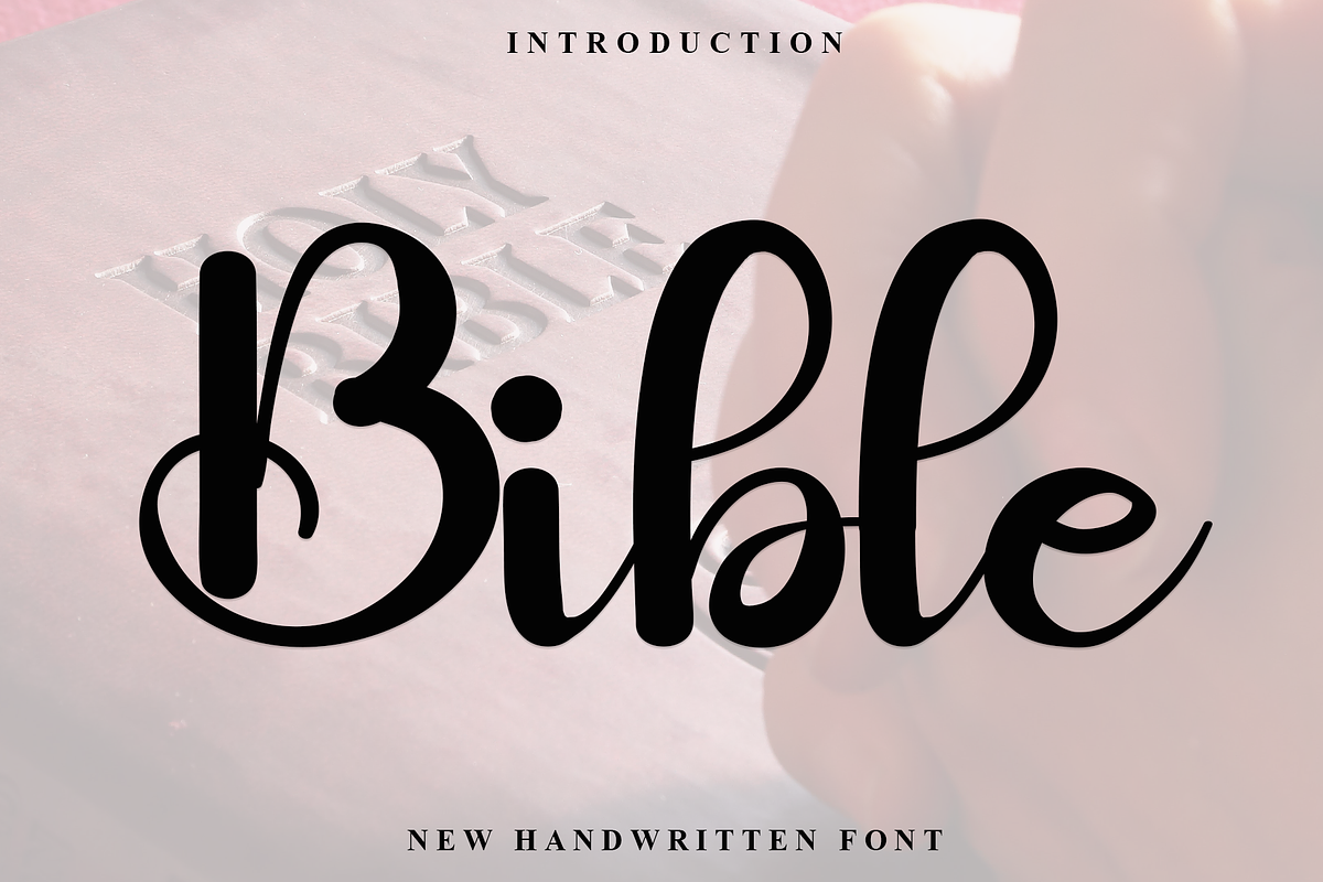 Bible, a Handwritten Font by FreshTypeINK (Photo 1 of 8)