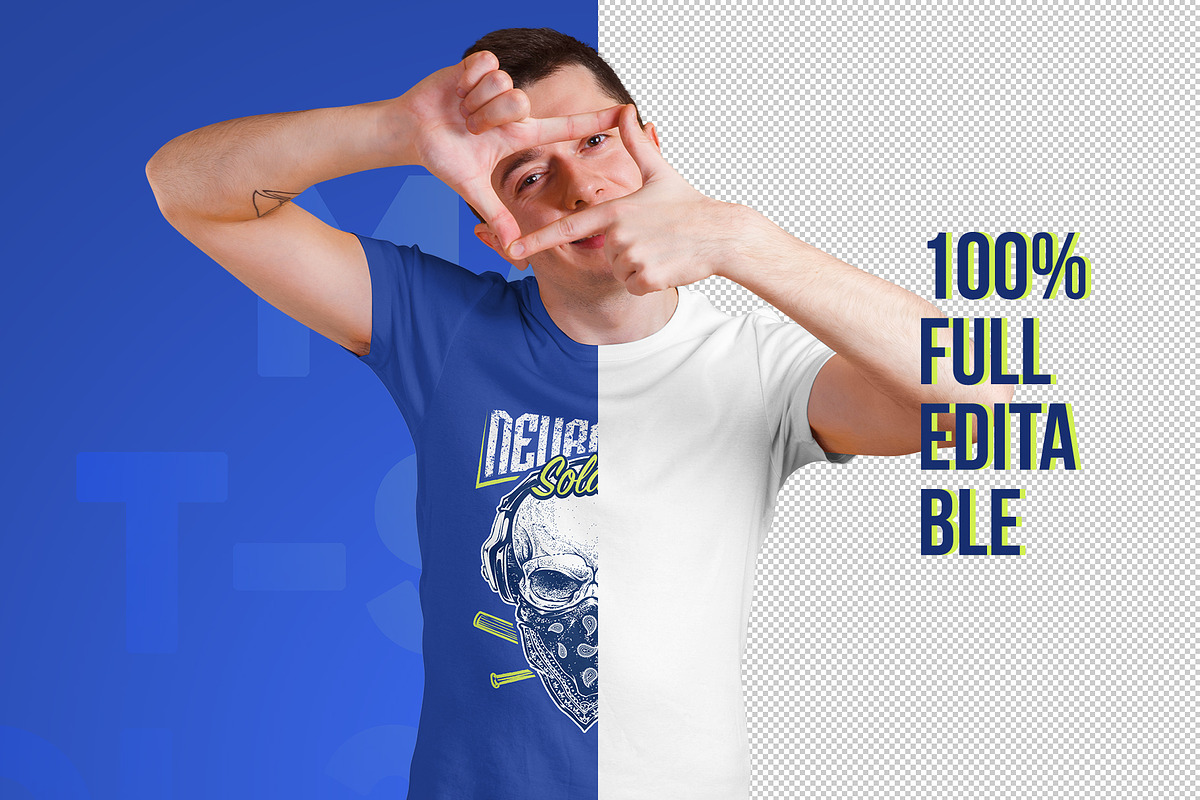 Male T-Shirt PSD Mockups Vol3, a Shirt Mockup by Hi, Mock-Up! (Photo 2 of 10)