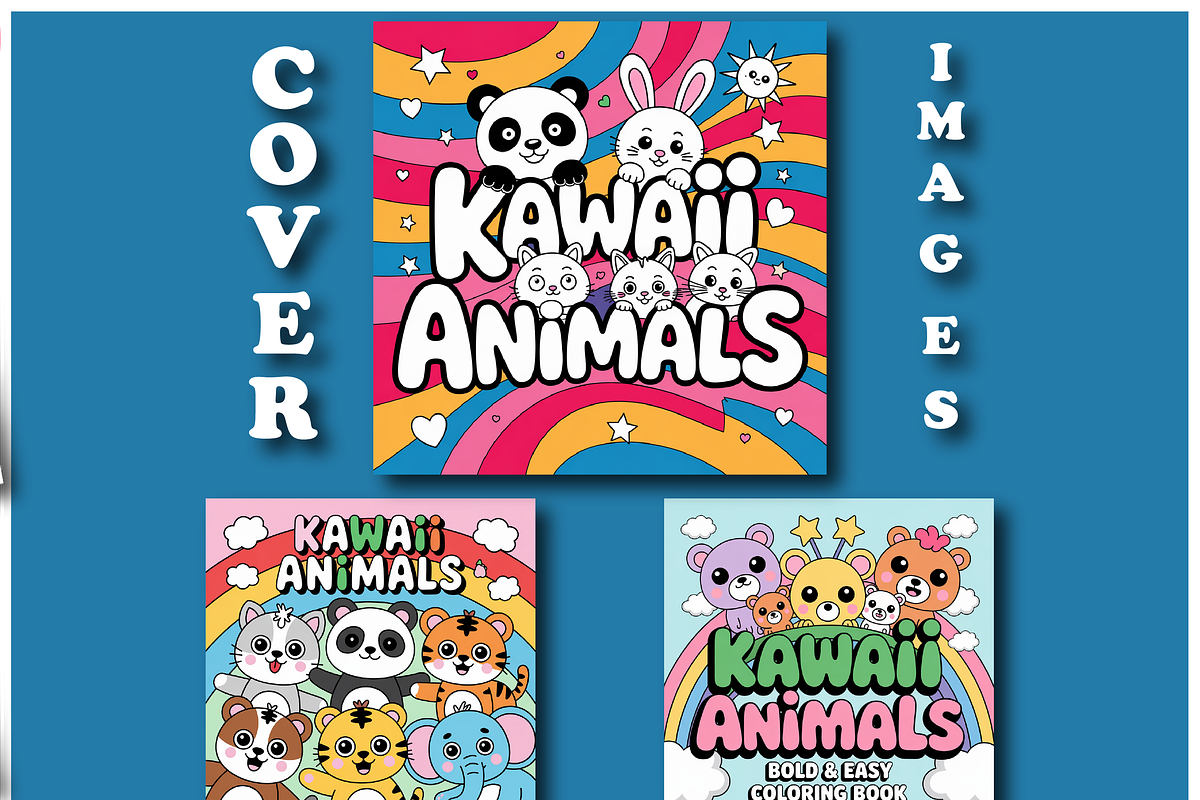 Kawaii Animals Coloring Pages, an Animal Illustration by Design Zone (Photo 2 of 6)