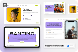 Brutalism Presentation Keynote, a Presentation Template by SquidPixey