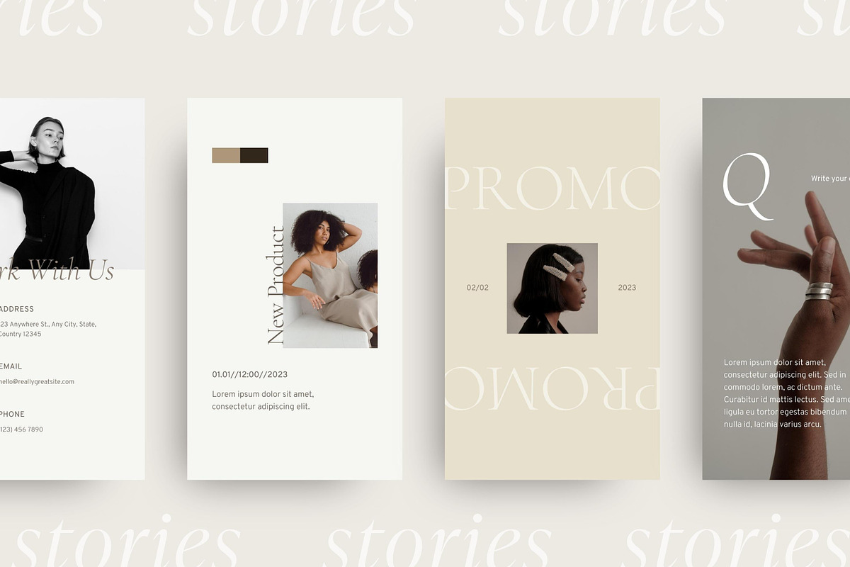 Luxury Aesthetic Instagram templates, a Social Media Template by LiliesandBerries (Photo 8 of 17)
