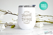 White Wine Tumbler Mockup, a Product Mockup by Simply Mockups (Thumbnail 2 of 2)