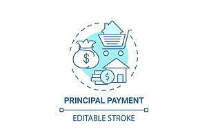 Principal Payment Concept Icon