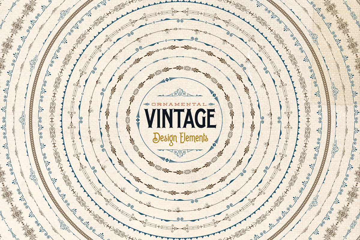 Ornamental Vintage Design Elements preview 2