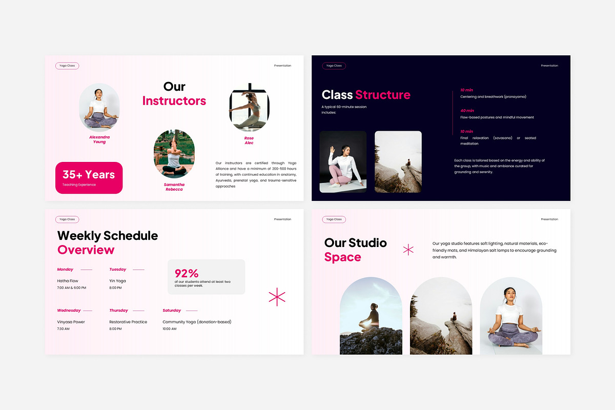 Yoga Course Introduction Powerpoint, a Presentation Template by Eklip Studio (Photo 3 of 6)